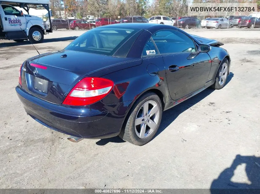 2006 Mercedes-Benz Slk 280 VIN: WDBWK54FX6F132784 Lot: 40827696