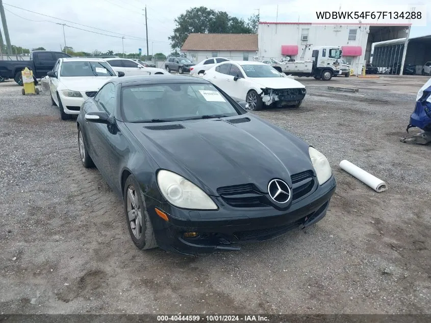 2007 Mercedes-Benz Slk 280 VIN: WDBWK54F67F134288 Lot: 40444599