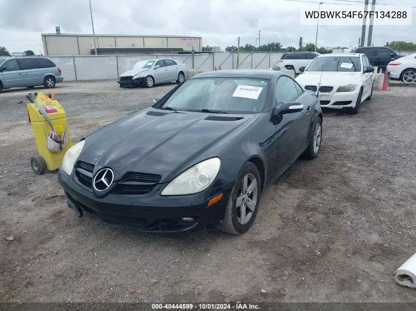 2007 Mercedes-Benz Slk 280 VIN: WDBWK54F67F134288 Lot: 40444599