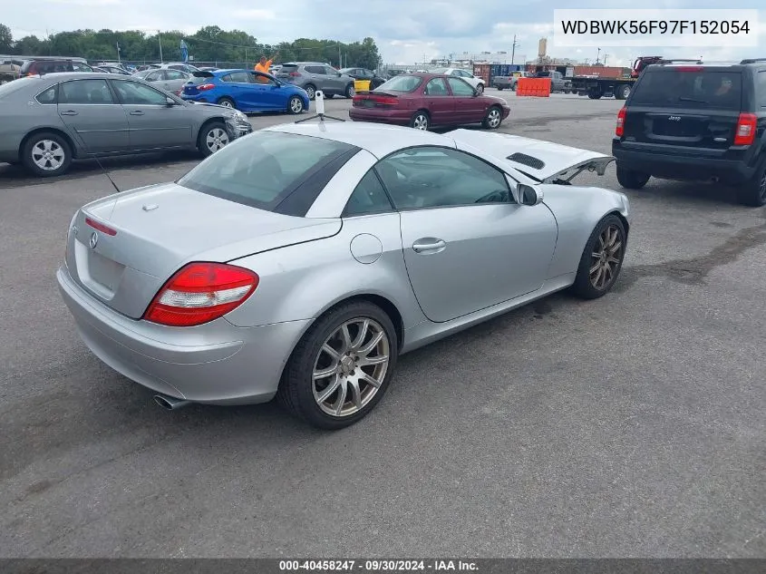 2007 Mercedes-Benz Slk 350 VIN: WDBWK56F97F152054 Lot: 40458247