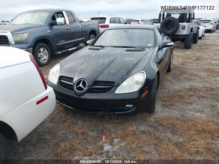 2008 Mercedes-Benz Slk 280 VIN: WDBWK54F98F177122 Lot: 40556397