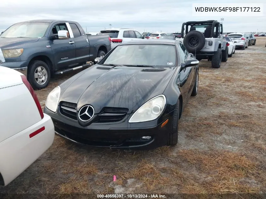 2008 Mercedes-Benz Slk 280 VIN: WDBWK54F98F177122 Lot: 40556397