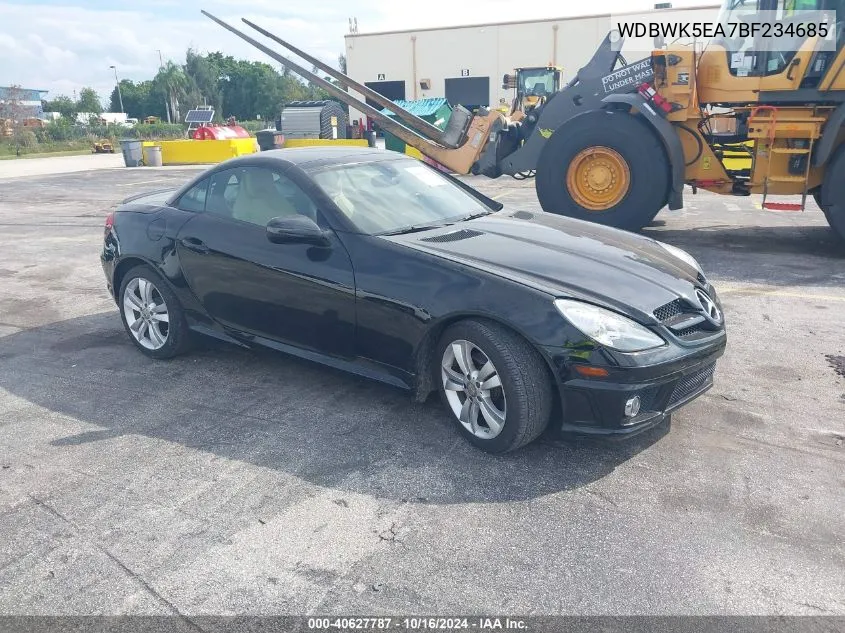 2011 Mercedes-Benz Slk 300 VIN: WDBWK5EA7BF234685 Lot: 40627787