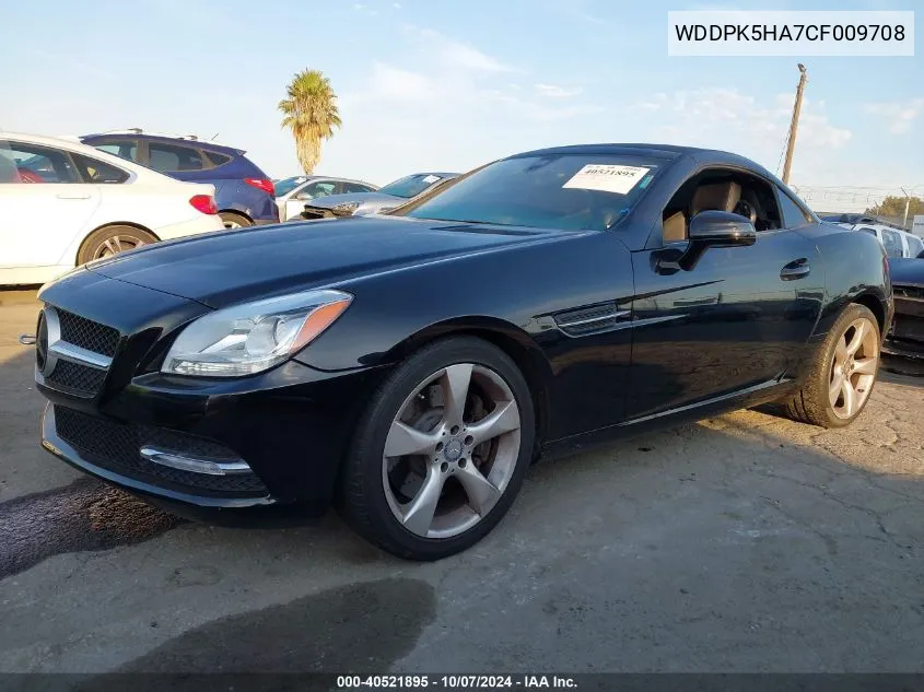 2012 Mercedes-Benz Slk 350 350 VIN: WDDPK5HA7CF009708 Lot: 40521895