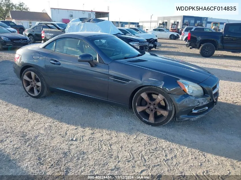 2012 Mercedes-Benz Slk 350 VIN: WDDPK5HA6CF014835 Lot: 40824451