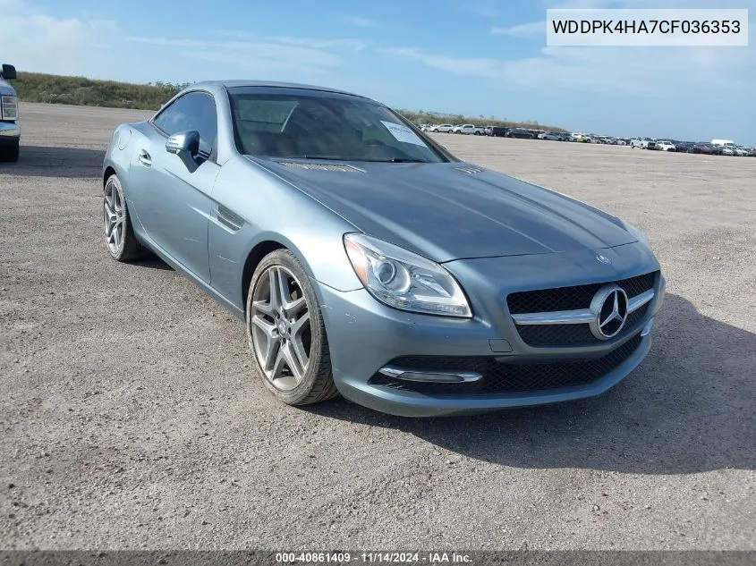 WDDPK4HA7CF036353 2012 Mercedes-Benz Slk 250