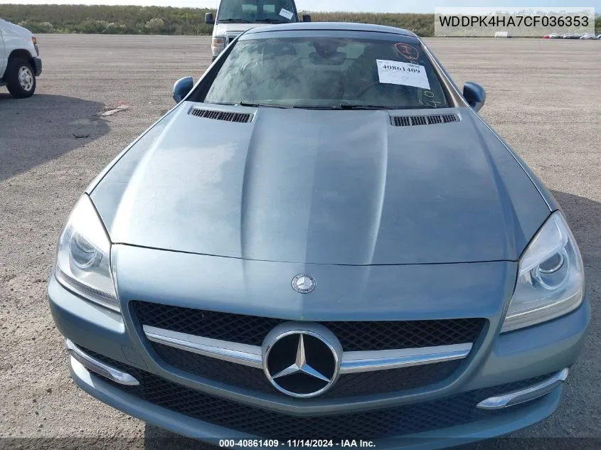 WDDPK4HA7CF036353 2012 Mercedes-Benz Slk 250