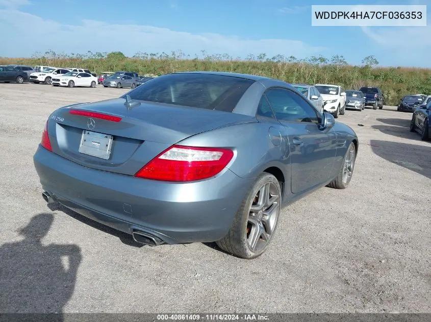 WDDPK4HA7CF036353 2012 Mercedes-Benz Slk 250