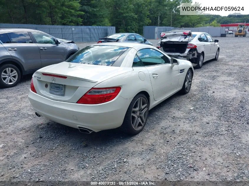 2013 Mercedes-Benz Slk 250 VIN: WDDPK4HA4DF059624 Lot: 40073193