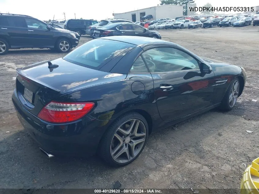 2013 Mercedes-Benz Slk 250 VIN: WDDPK4HA5DF053315 Lot: 40129620