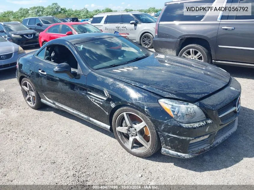 2013 Mercedes-Benz Slk 55 Amg VIN: WDDPK7FA4DF056792 Lot: 40477698