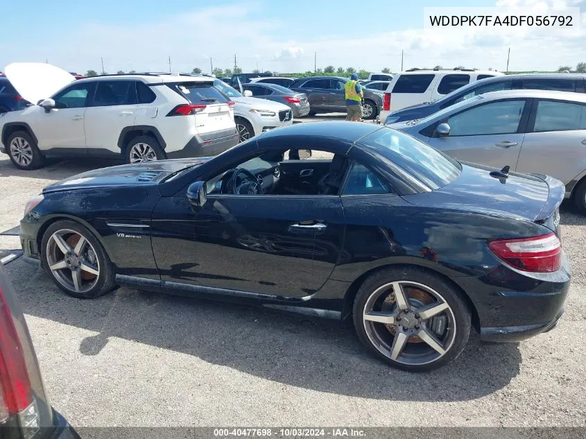 2013 Mercedes-Benz Slk 55 Amg VIN: WDDPK7FA4DF056792 Lot: 40477698