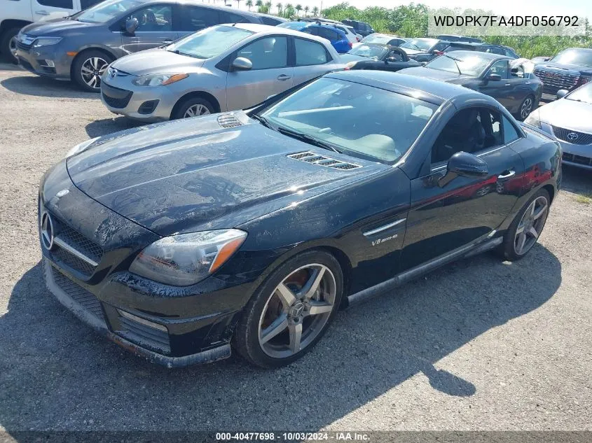 2013 Mercedes-Benz Slk 55 Amg VIN: WDDPK7FA4DF056792 Lot: 40477698