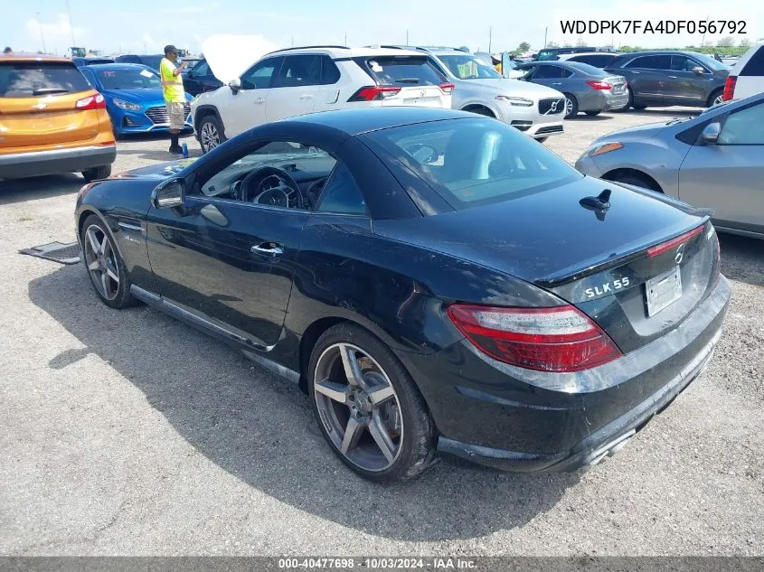 2013 Mercedes-Benz Slk 55 Amg VIN: WDDPK7FA4DF056792 Lot: 40477698