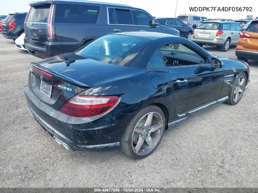 2013 Mercedes-Benz Slk 55 Amg VIN: WDDPK7FA4DF056792 Lot: 40477698