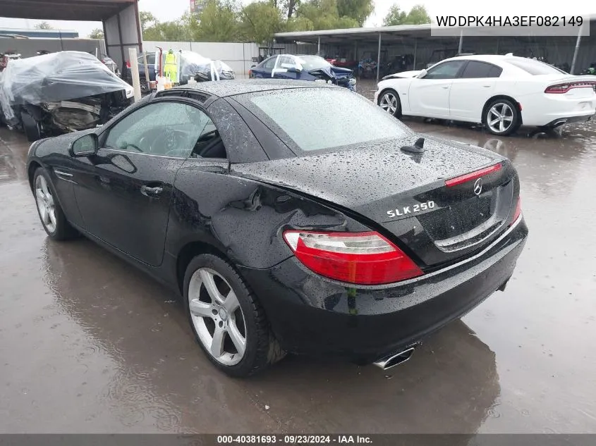 2014 Mercedes-Benz Slk 250 VIN: WDDPK4HA3EF082149 Lot: 40381693