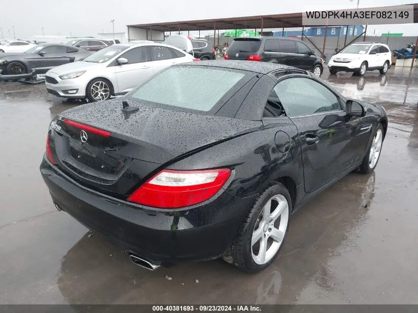 2014 Mercedes-Benz Slk 250 VIN: WDDPK4HA3EF082149 Lot: 40381693