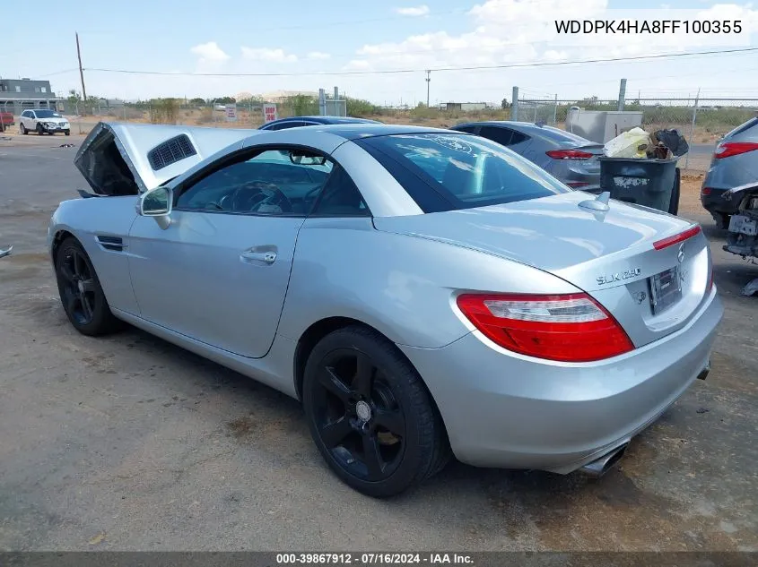 WDDPK4HA8FF100355 2015 Mercedes-Benz Slk 250