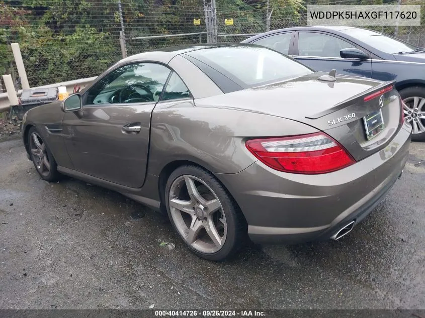 2016 Mercedes-Benz Slk 350 VIN: WDDPK5HAXGF117620 Lot: 40414726