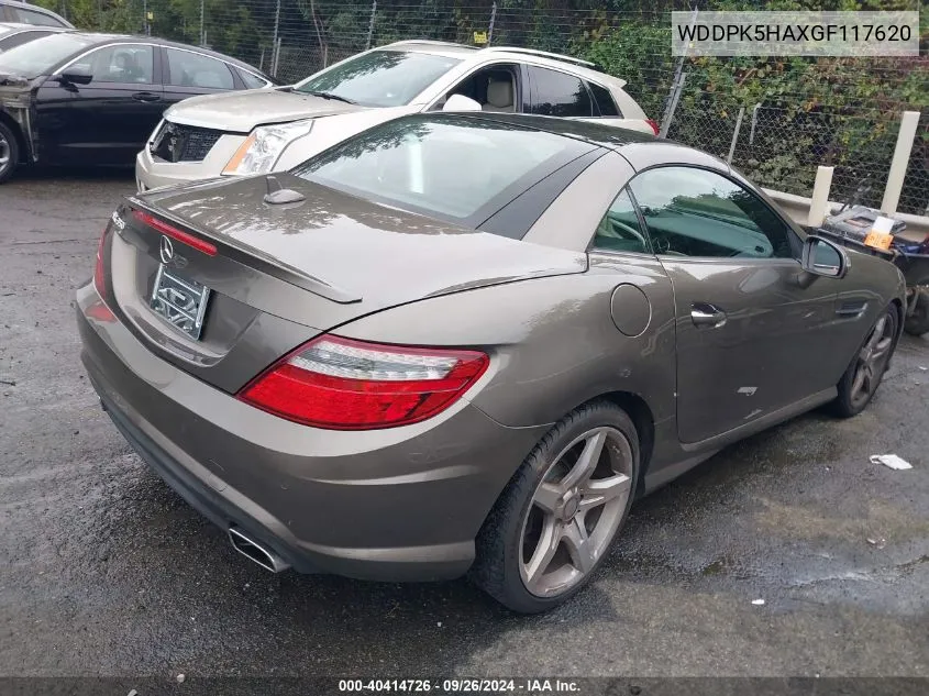 2016 Mercedes-Benz Slk 350 VIN: WDDPK5HAXGF117620 Lot: 40414726