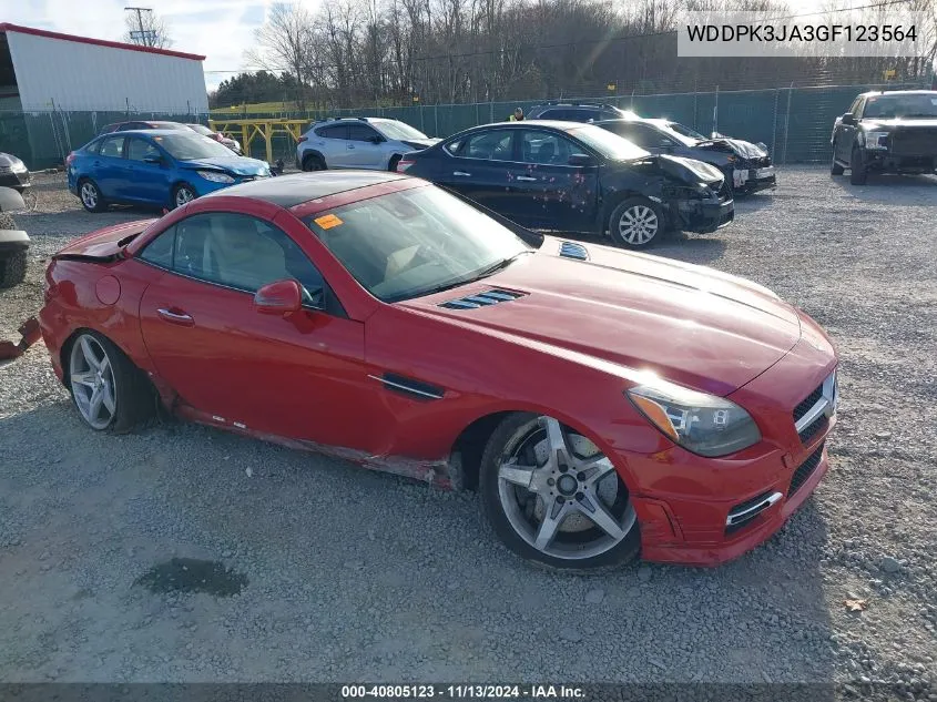 2016 Mercedes-Benz Slk 300 VIN: WDDPK3JA3GF123564 Lot: 40805123