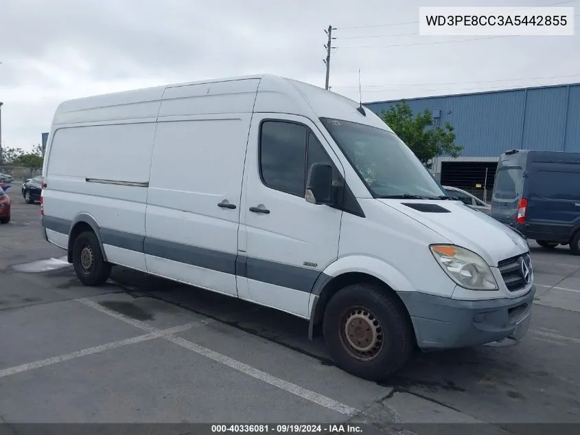 2010 Mercedes-Benz Sprinter Van 2500 High Roof VIN: WD3PE8CC3A5442855 Lot: 40336081