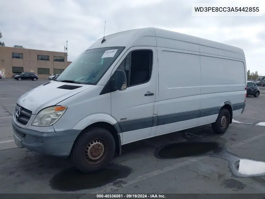 2010 Mercedes-Benz Sprinter Van 2500 High Roof VIN: WD3PE8CC3A5442855 Lot: 40336081