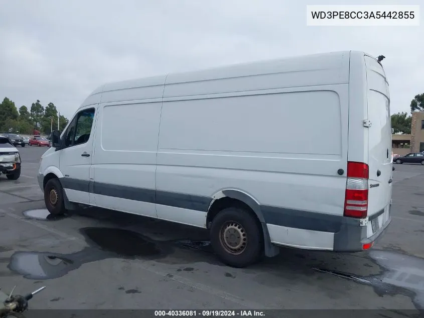 2010 Mercedes-Benz Sprinter Van 2500 High Roof VIN: WD3PE8CC3A5442855 Lot: 40336081