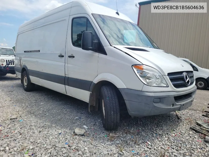 2011 Mercedes-Benz Sprinter S High Roof VIN: WD3PE8CB1B5604636 Lot: 40283906