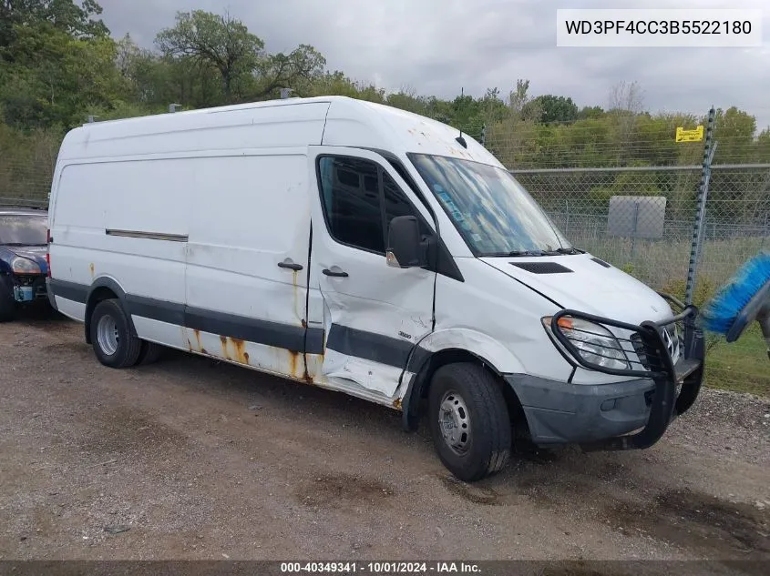 2011 Mercedes-Benz Sprinter S High Roof/High Roof VIN: WD3PF4CC3B5522180 Lot: 40349341