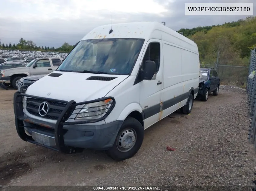 2011 Mercedes-Benz Sprinter S High Roof/High Roof VIN: WD3PF4CC3B5522180 Lot: 40349341