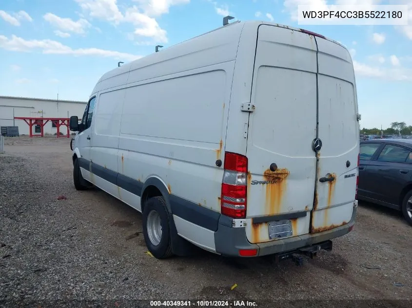 2011 Mercedes-Benz Sprinter S High Roof/High Roof VIN: WD3PF4CC3B5522180 Lot: 40349341