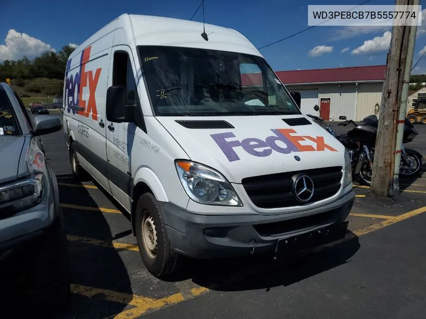 2011 Mercedes-Benz Sprinter 2500 VIN: WD3PE8CB7B5557774 Lot: 40351790