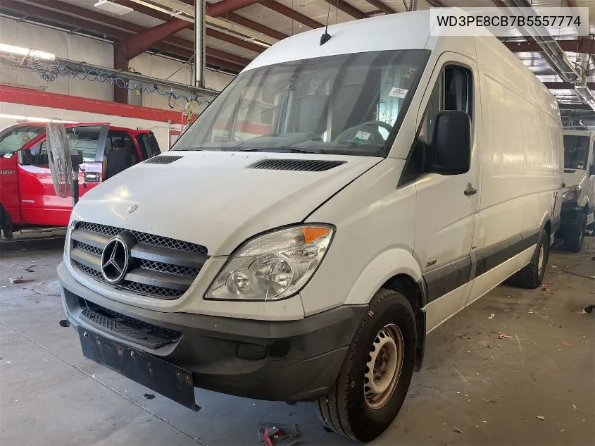 2011 Mercedes-Benz Sprinter 2500 VIN: WD3PE8CB7B5557774 Lot: 40351790