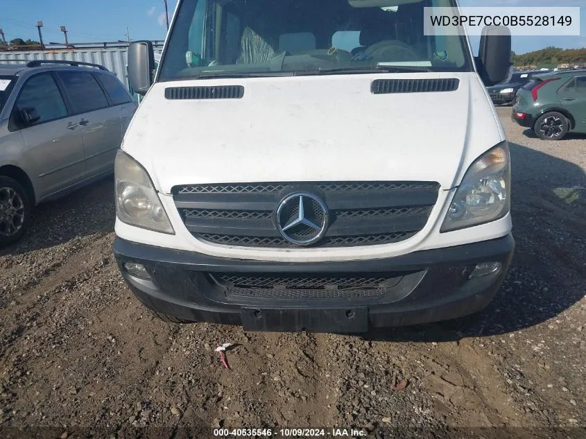 2011 Mercedes-Benz Sprinter 2500 2500 VIN: WD3PE7CC0B5528149 Lot: 40535546