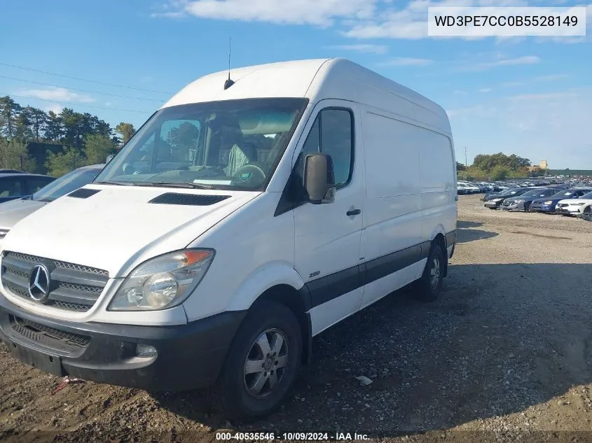 2011 Mercedes-Benz Sprinter 2500 2500 VIN: WD3PE7CC0B5528149 Lot: 40535546