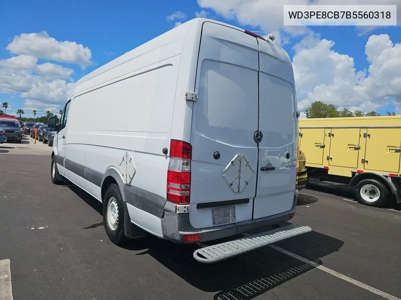 2011 Mercedes-Benz Sprinter 2500 High Roof VIN: WD3PE8CB7B5560318 Lot: 40581203