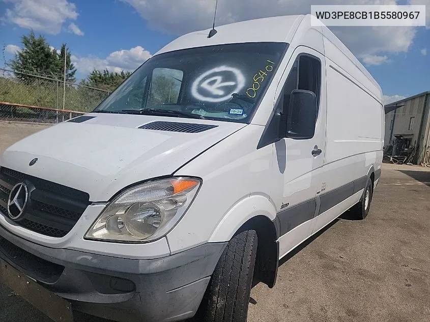 2011 Mercedes-Benz Sprinter 2500 VIN: WD3PE8CB1B5580967 Lot: 40583394