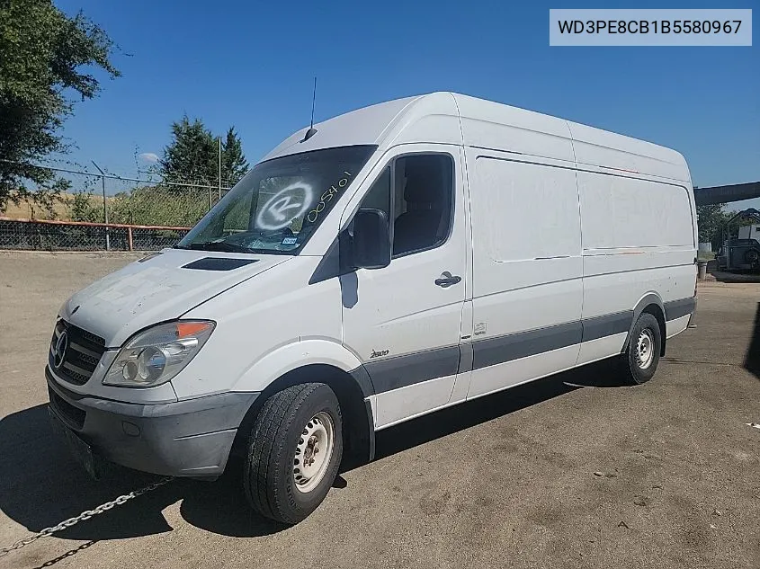 2011 Mercedes-Benz Sprinter 2500 VIN: WD3PE8CB1B5580967 Lot: 40583394