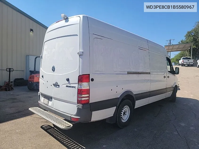 2011 Mercedes-Benz Sprinter 2500 VIN: WD3PE8CB1B5580967 Lot: 40583394