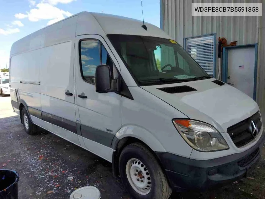 2011 Mercedes-Benz Sprinter 2500 High Roof VIN: WD3PE8CB7B5591858 Lot: 40589063