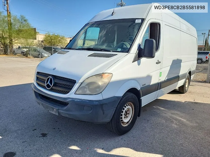 2011 Mercedes-Benz Sprinter 2500 High Roof VIN: WD3PE8CB2B5581898 Lot: 40642375