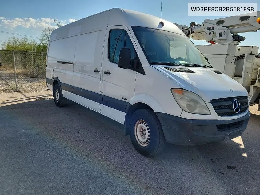 2011 Mercedes-Benz Sprinter 2500 High Roof VIN: WD3PE8CB2B5581898 Lot: 40642375