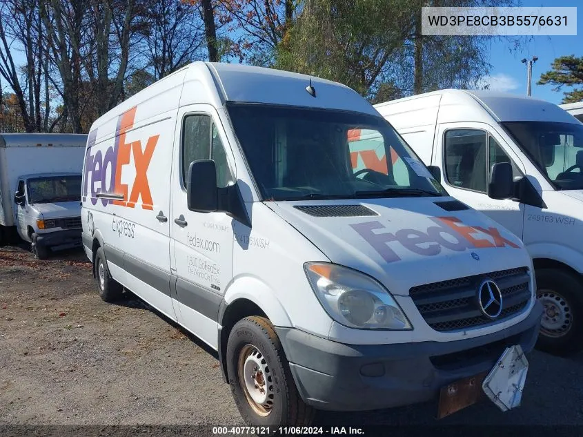 2011 Mercedes-Benz Sprinter 2500 High Roof VIN: WD3PE8CB3B5576631 Lot: 40773121