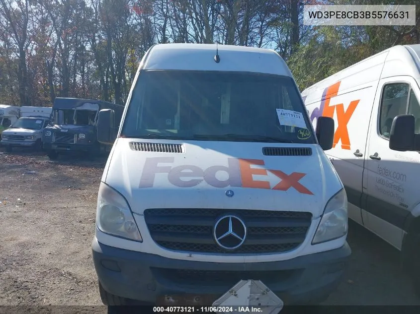 2011 Mercedes-Benz Sprinter 2500 High Roof VIN: WD3PE8CB3B5576631 Lot: 40773121