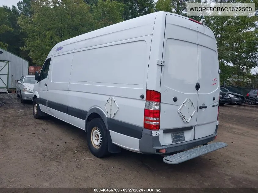 2012 Mercedes-Benz Sprinter 2500 High Roof VIN: WD3PE8CB6C5672500 Lot: 40466769