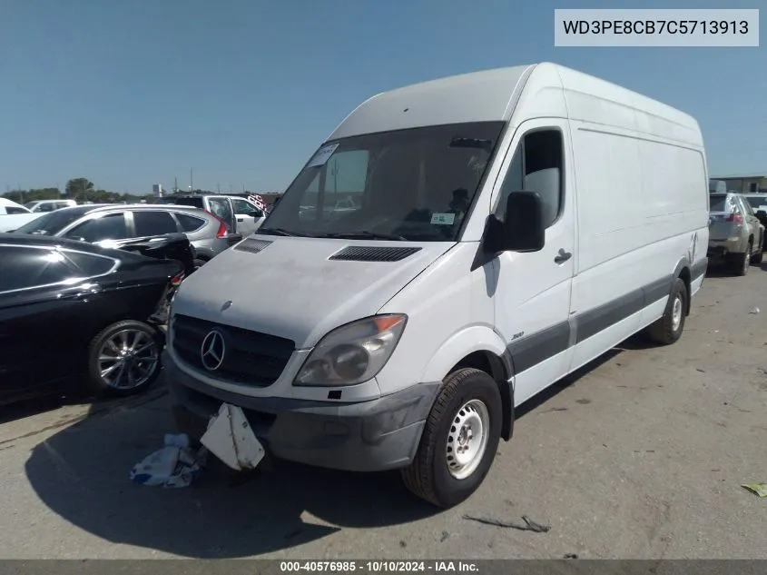 2012 Mercedes-Benz Sprinter 2500 High Roof VIN: WD3PE8CB7C5713913 Lot: 40576985