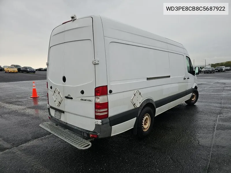 2012 Mercedes-Benz Sprinter 2500 High Roof VIN: WD3PE8CB8C5687922 Lot: 40580887