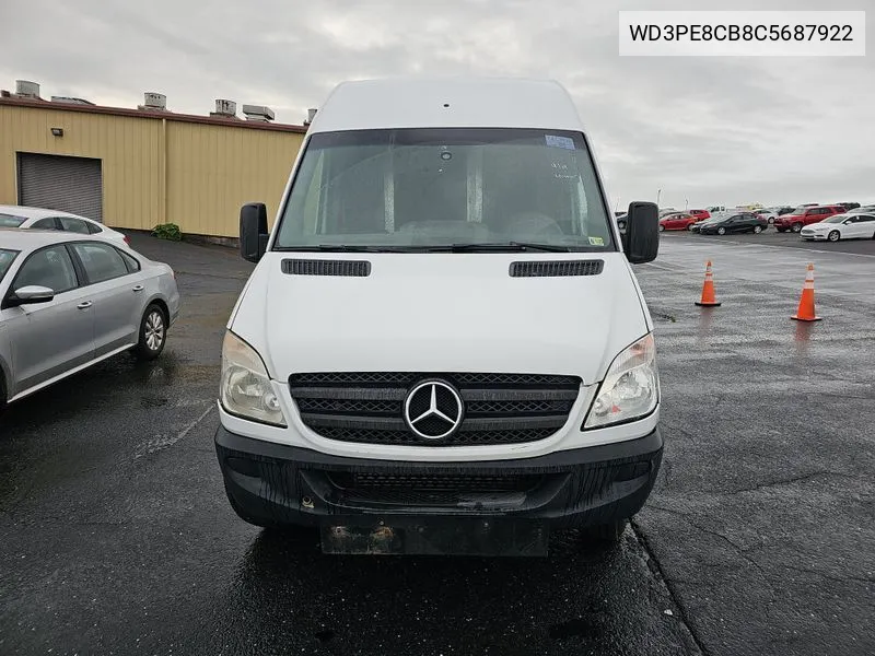 2012 Mercedes-Benz Sprinter 2500 High Roof VIN: WD3PE8CB8C5687922 Lot: 40580887