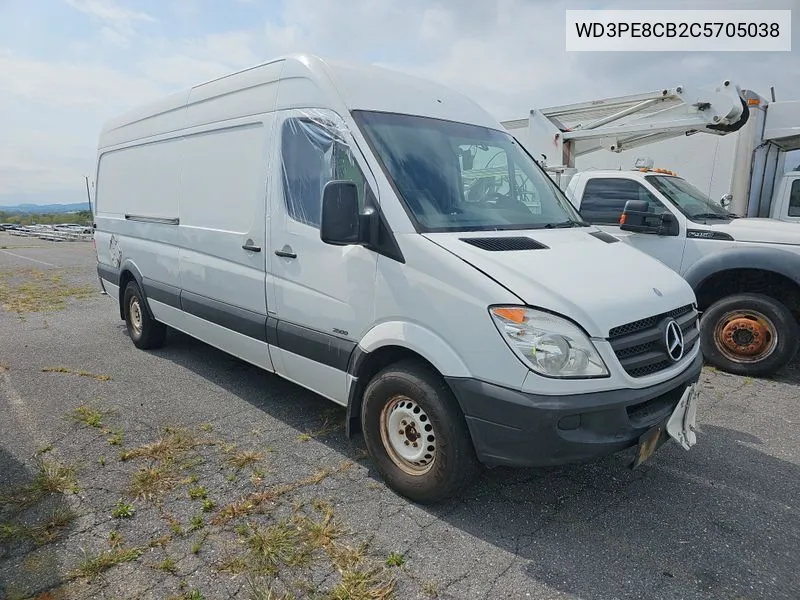 2012 Mercedes-Benz Sprinter 2500 High Roof VIN: WD3PE8CB2C5705038 Lot: 40589020